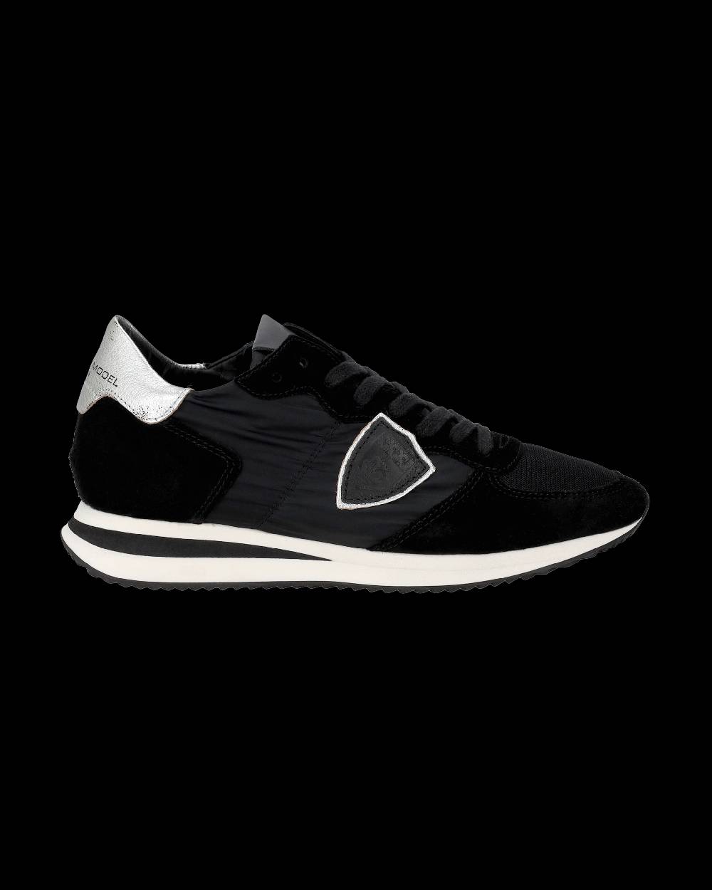 Philippe Model Snaker Bassa Trpx Donna - Nero E Argento