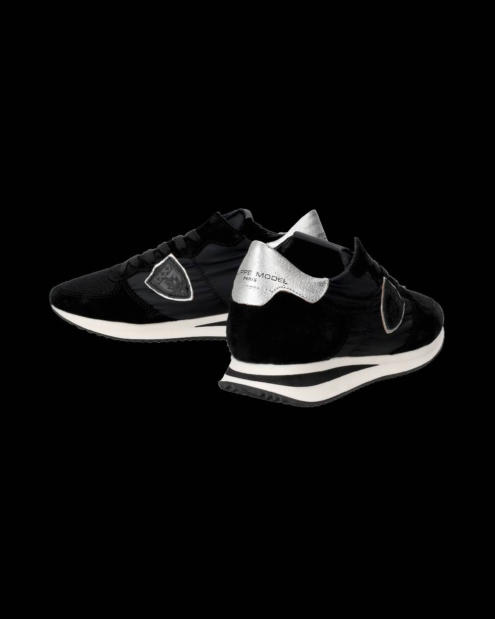 Philippe Model Snaker Bassa Trpx Donna - Nero E Argento