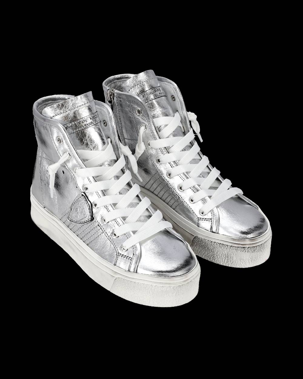 Philippe Model Sneaker alte Prsx Haute donna - argento