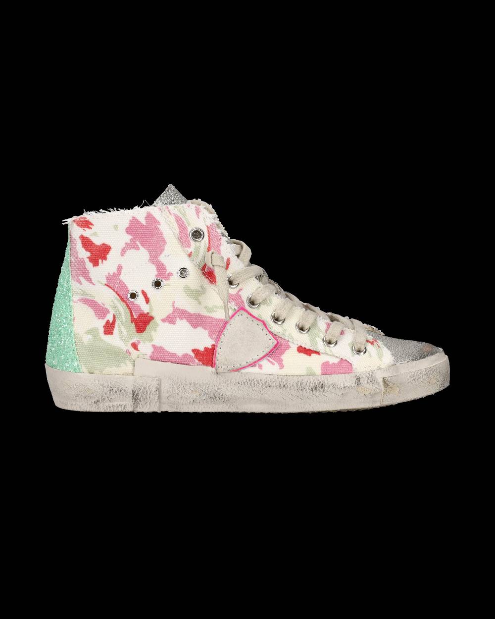 Philippe Model Sneaker Alte Prsx High Donna - Verde E Fucsia