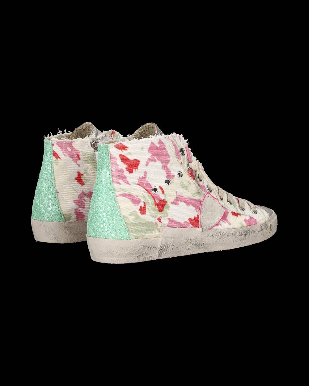 Philippe Model Sneaker Alte Prsx High Donna - Verde E Fucsia