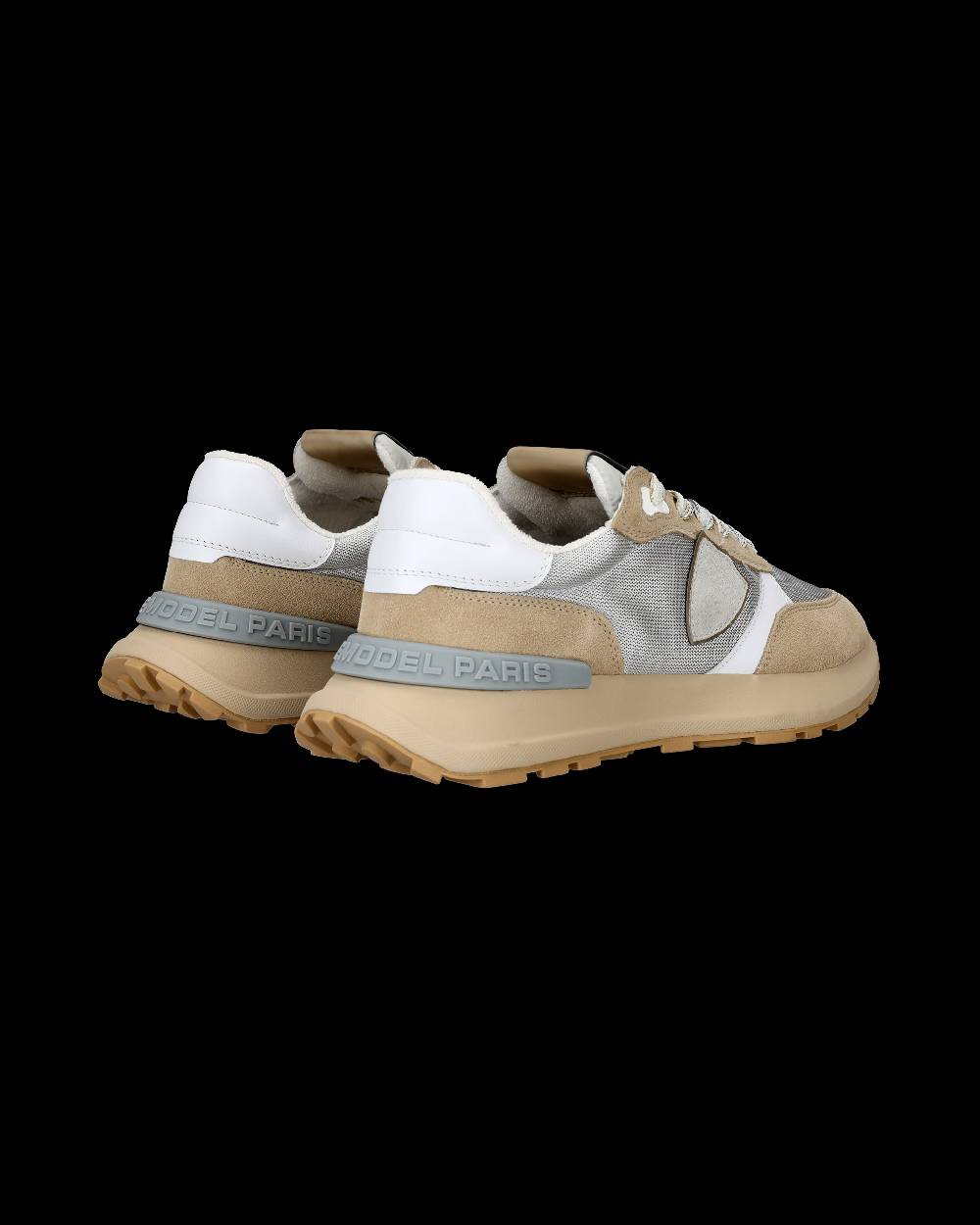 Philippe Model Sneaker Bassa Antibes Donna - Argento E Beige