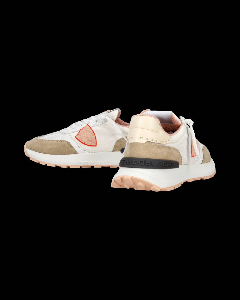 Philippe Model Sneaker Bassa Antibes Donna - Bianco E Rosa