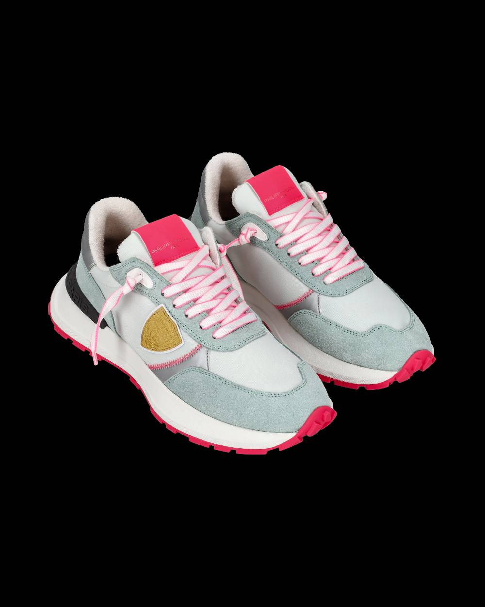 Philippe Model Sneaker bassa Antibes donna - verde acqua e fucsia