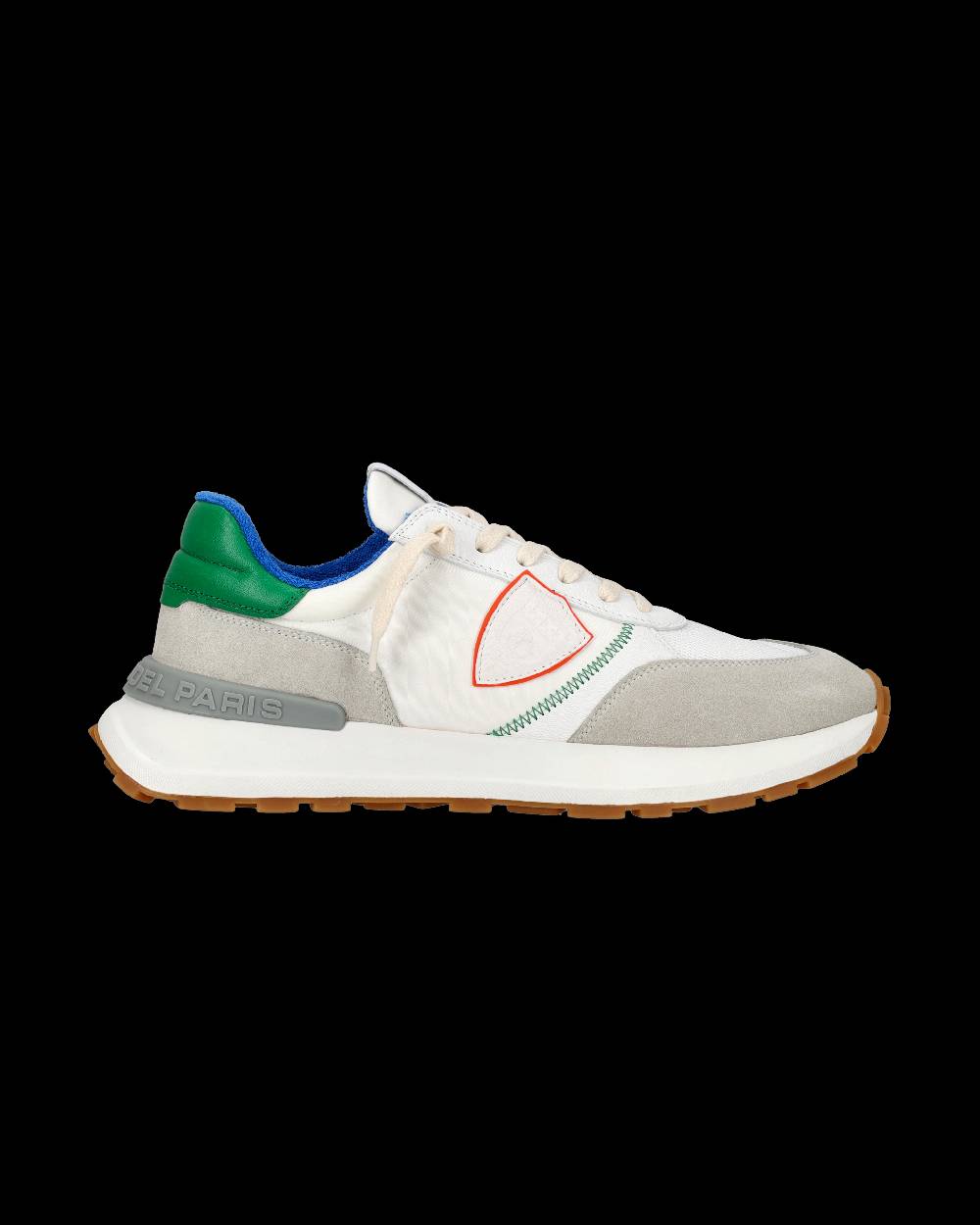 Philippe Model Sneaker Bassa Antibes Uomo - Bianco, Verde E Blu