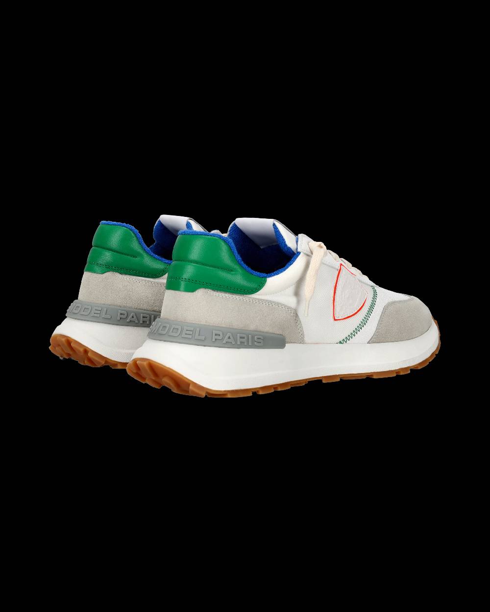 Philippe Model Sneaker Bassa Antibes Uomo - Bianco, Verde E Blu