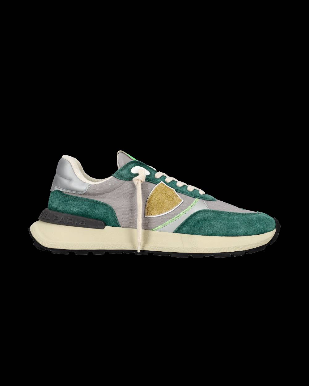 Philippe Model Sneaker Bassa Antibes Uomo - Verde E Grigio