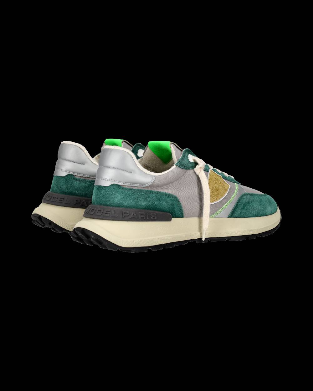 Philippe Model Sneaker Bassa Antibes Uomo - Verde E Grigio