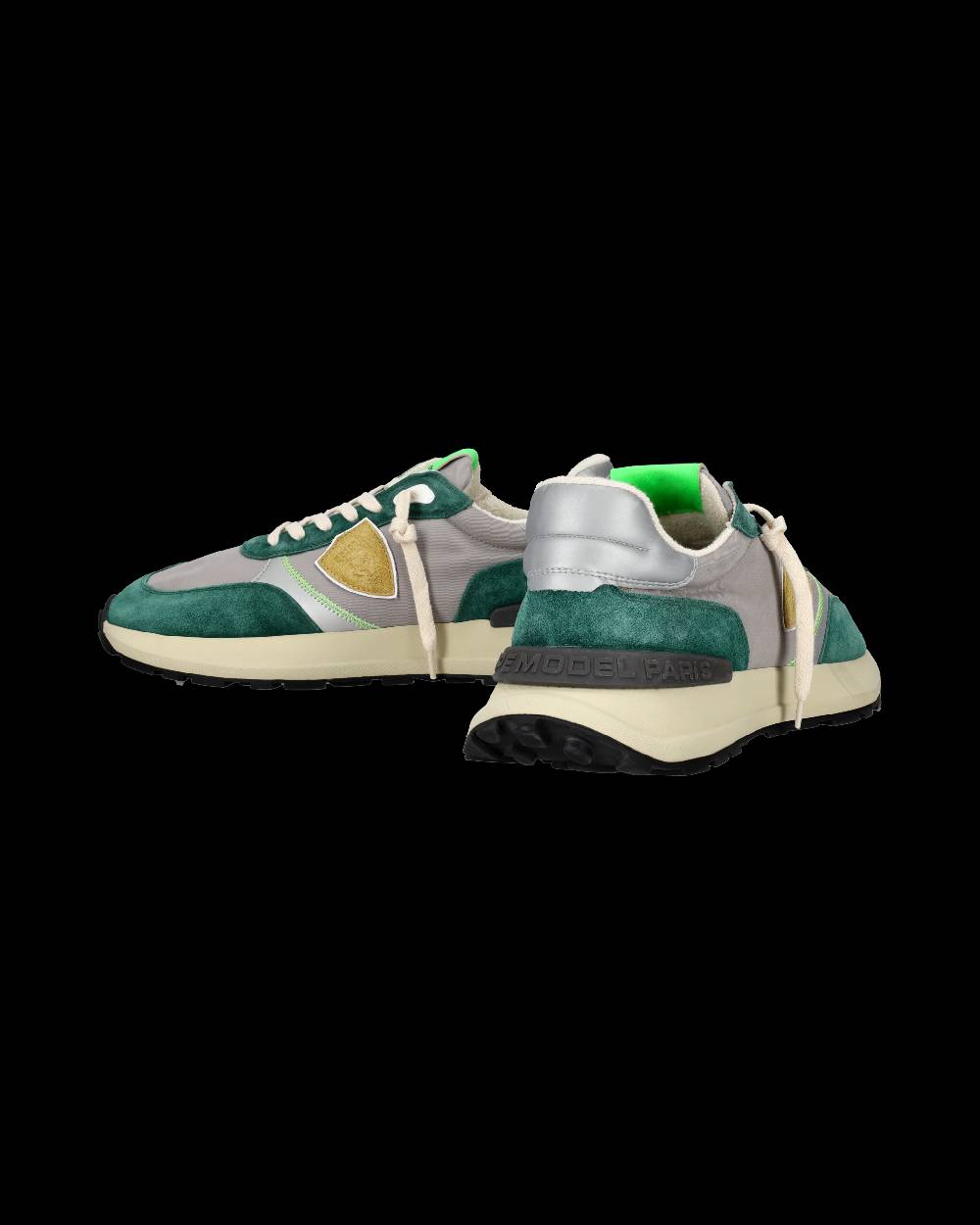 Philippe Model Sneaker Bassa Antibes Uomo - Verde E Grigio
