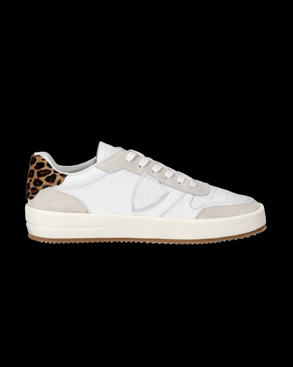 Philippe Model Sneaker Bassa Nice Donna - Bianco E Animalier