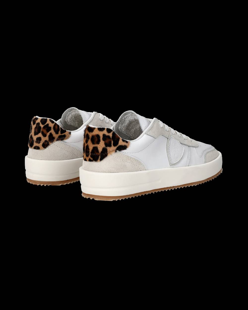 Philippe Model Sneaker Bassa Nice Donna - Bianco E Animalier