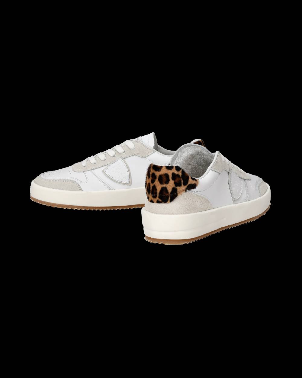 Philippe Model Sneaker Bassa Nice Donna - Bianco E Animalier