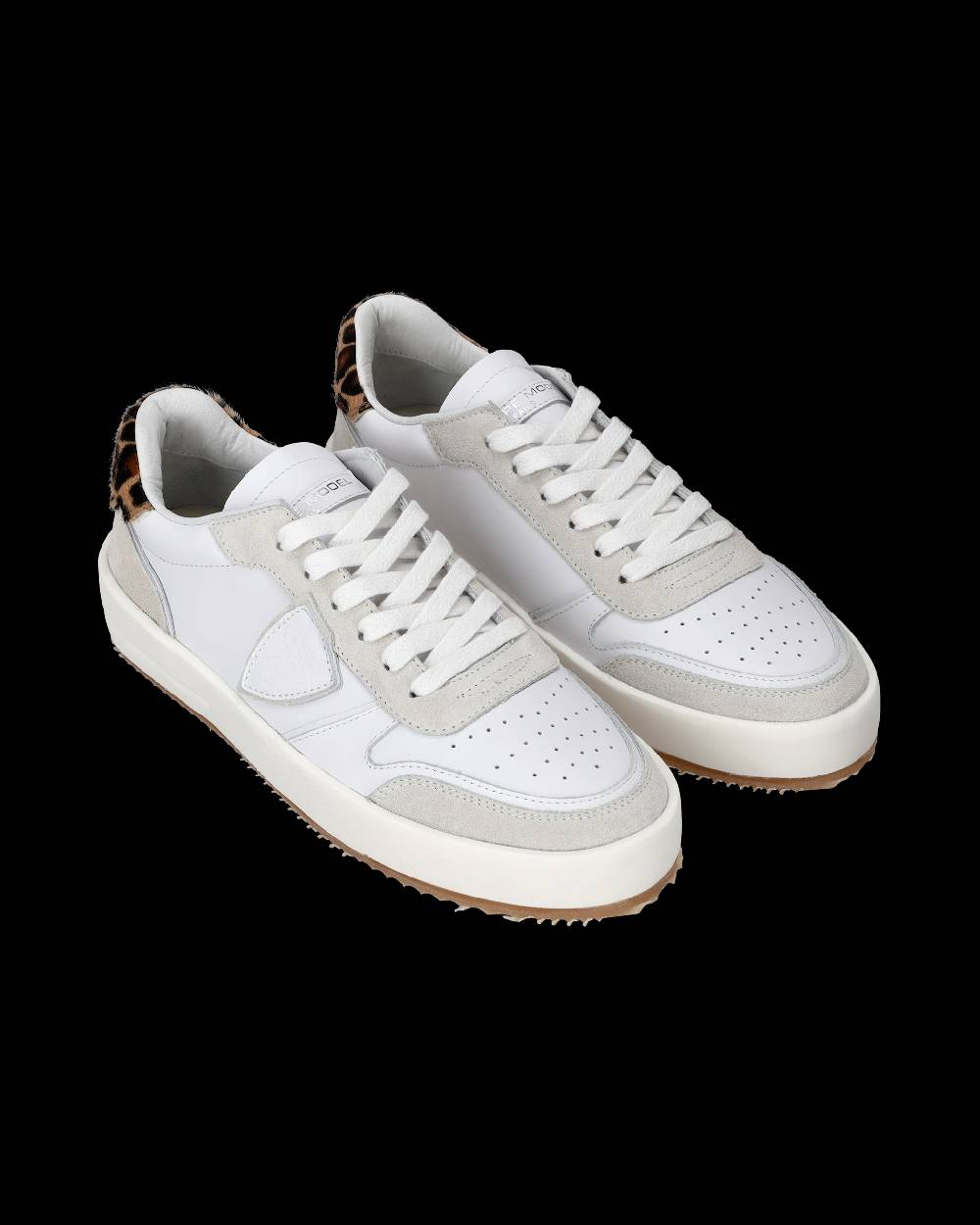 Philippe Model Sneaker bassa Nice donna - bianco e animalier