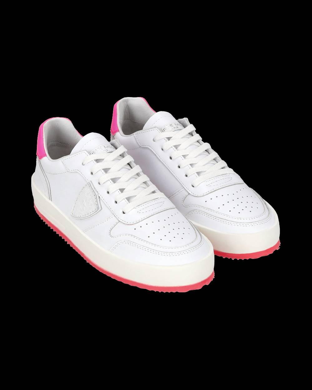 Philippe Model Sneaker bassa Nice donna - bianco e fucsia
