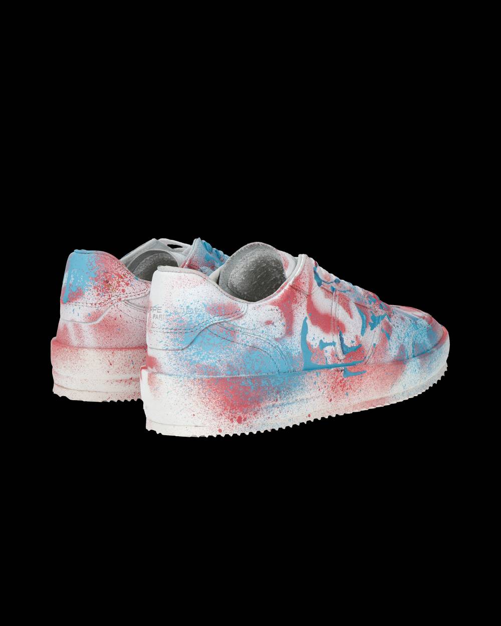 Philippe Model Sneaker Bassa Nice Donna - Bianco, Rosa E Azzurro