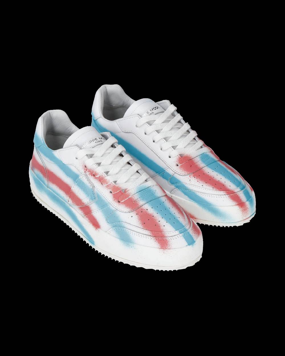 Philippe Model Sneaker bassa Nice donna - bianco, rosa e azzurro