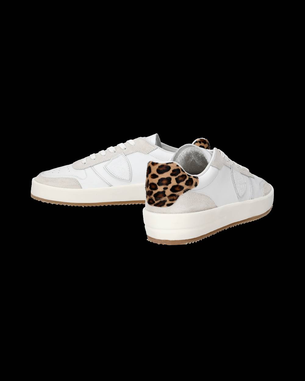 Philippe Model Sneaker Bassa Nice Uomo - Bianco E Animalier