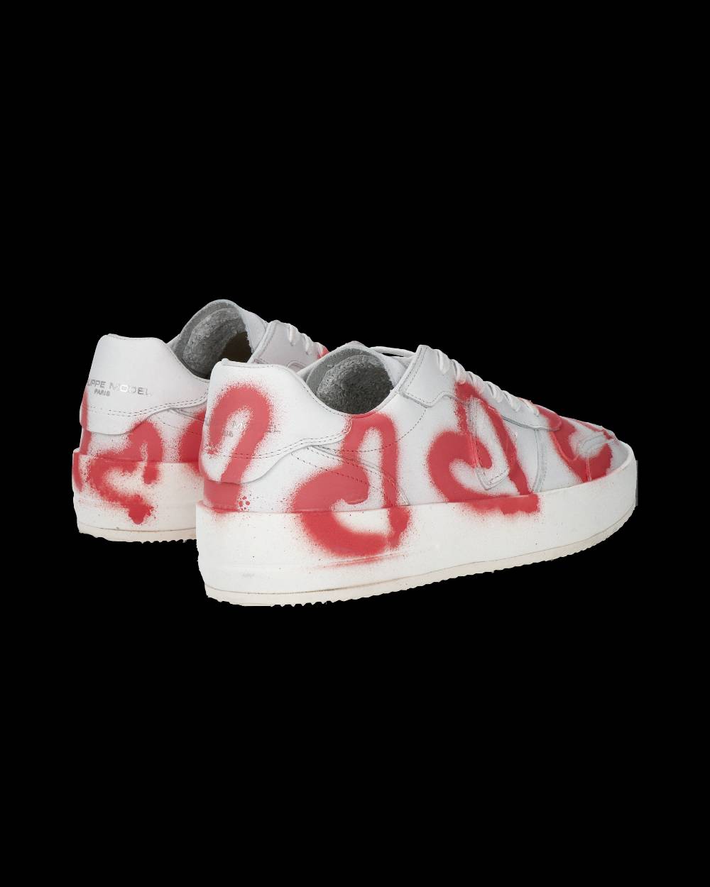 Philippe Model Sneaker Bassa Nice Uomo - Bianco E Corallo