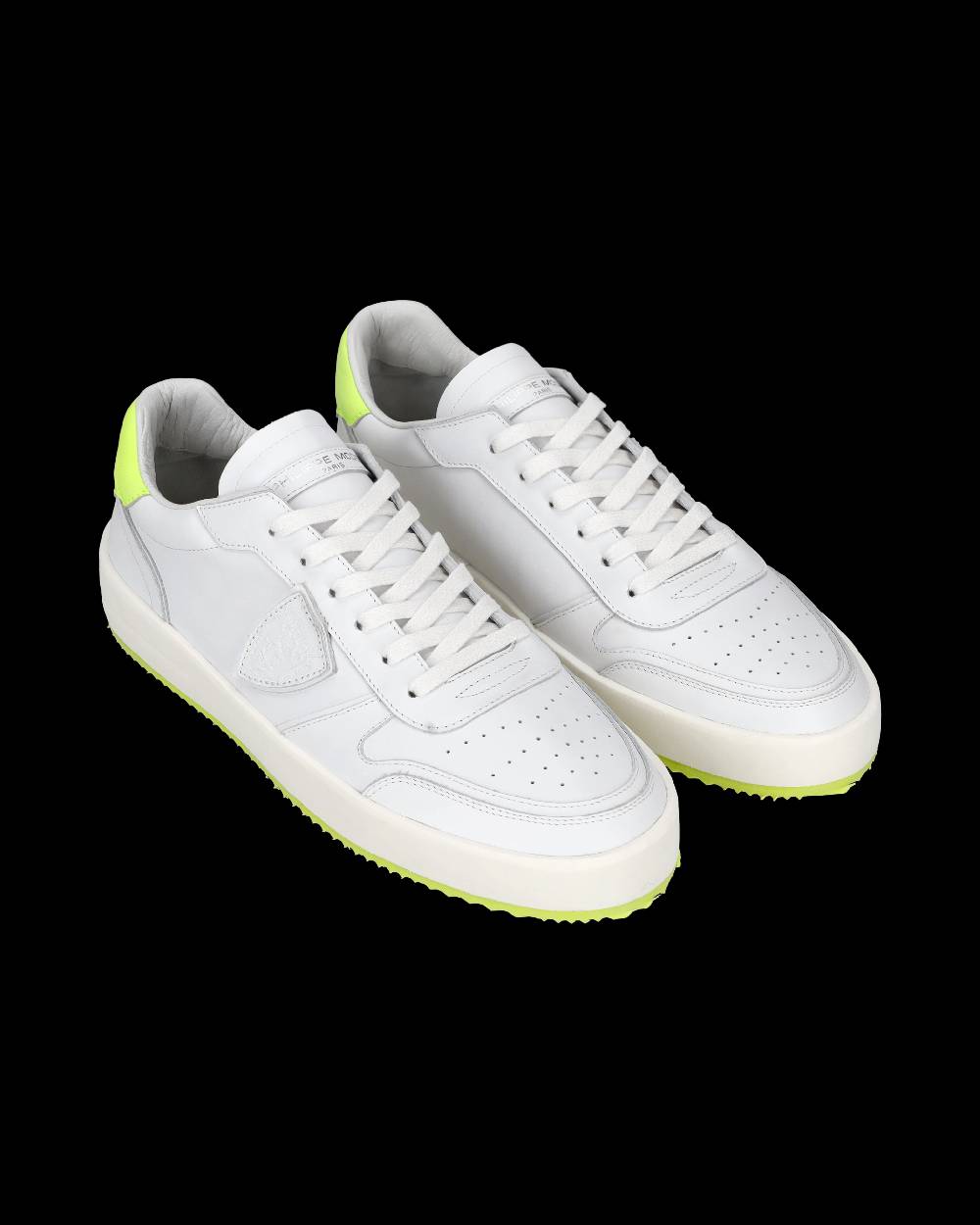 Philippe Model Sneaker bassa Nice uomo - bianco e giallo fluo