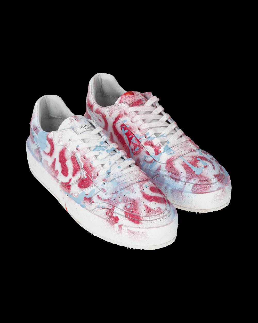 Philippe Model Sneaker bassa Nice uomo - bianco, rosso e azzurro