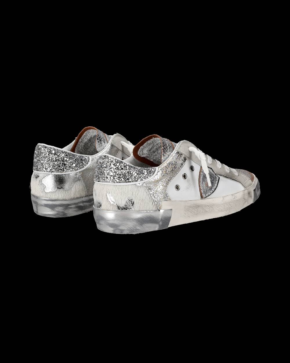 Philippe Model Sneaker Bassa PRSX Donna - Bianco E Argento