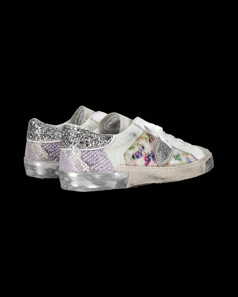 Philippe Model Sneaker Bassa PRSX Donna - Bianco E Argento