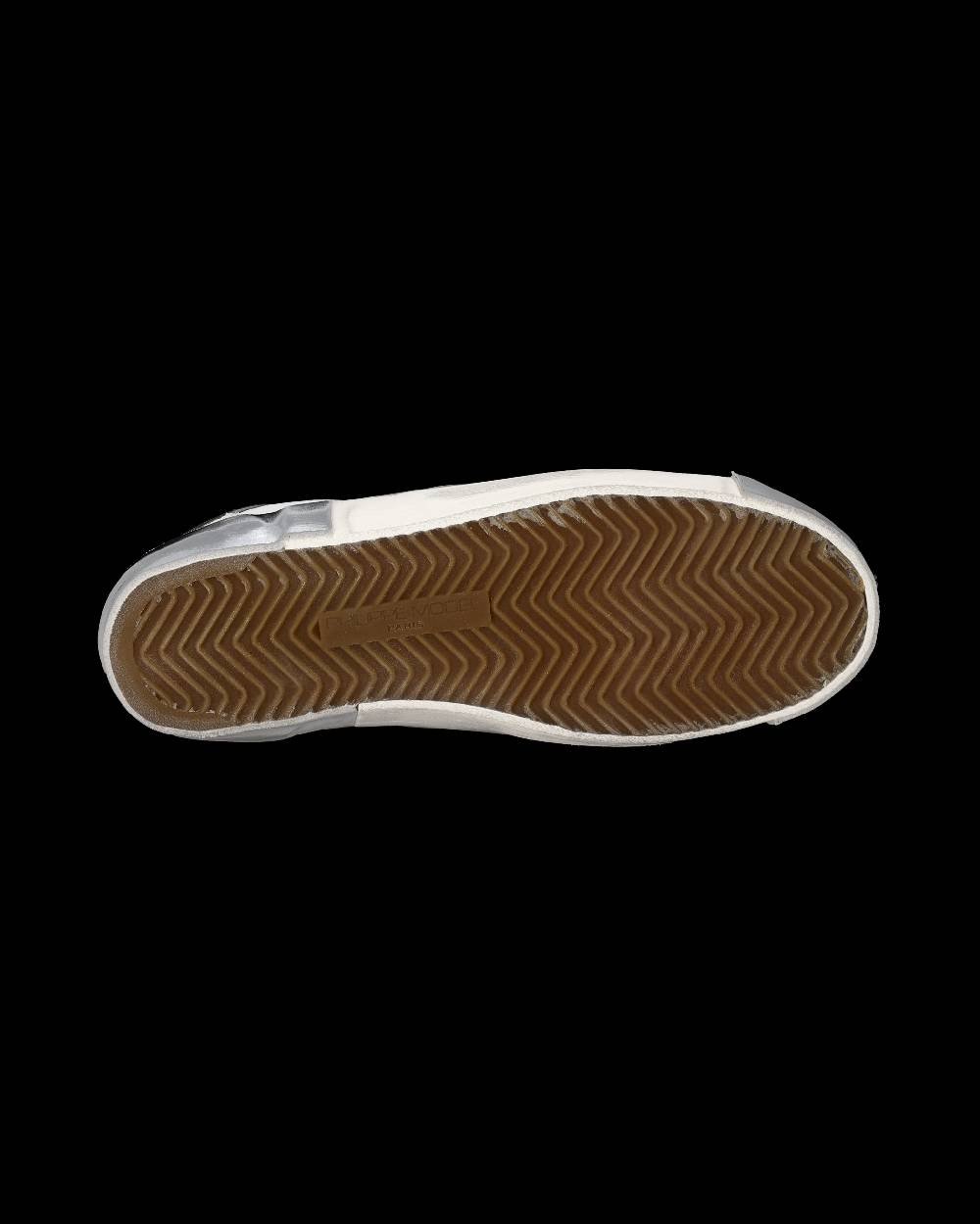 Philippe Model Sneaker Bassa Prsx Donna - Bianco E Argento