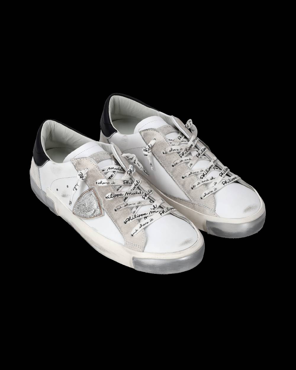 Philippe Model Sneaker bassa Prsx donna - bianco e argento