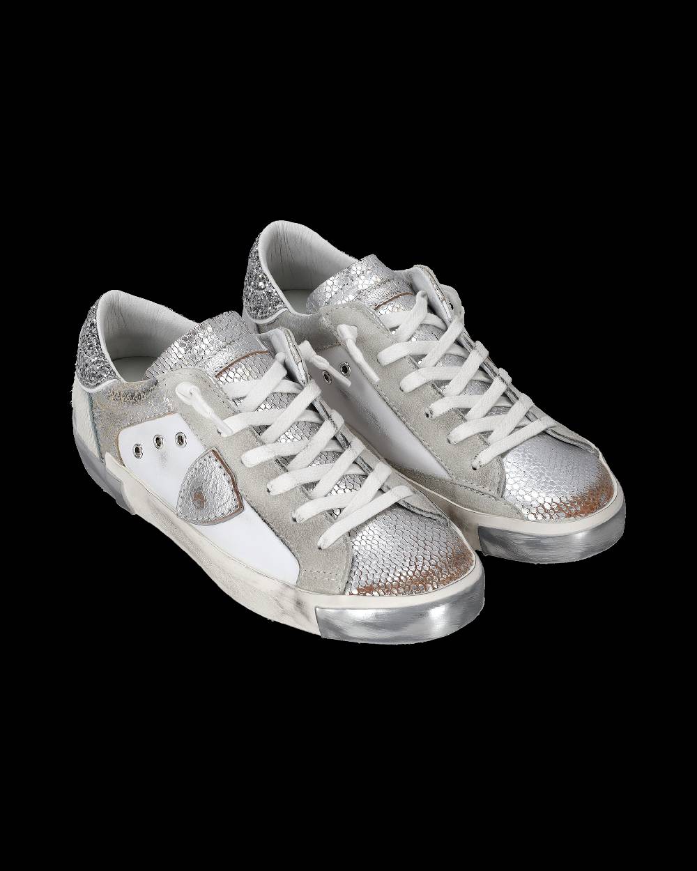 Philippe Model Sneaker bassa PRSX donna - bianco e argento