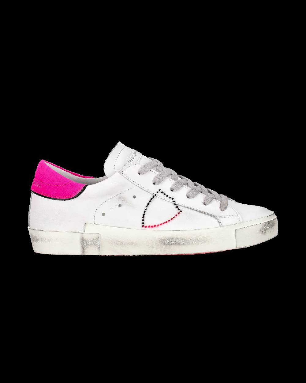 Philippe Model Sneaker Bassa PRSX Donna - Bianco E Fucsia