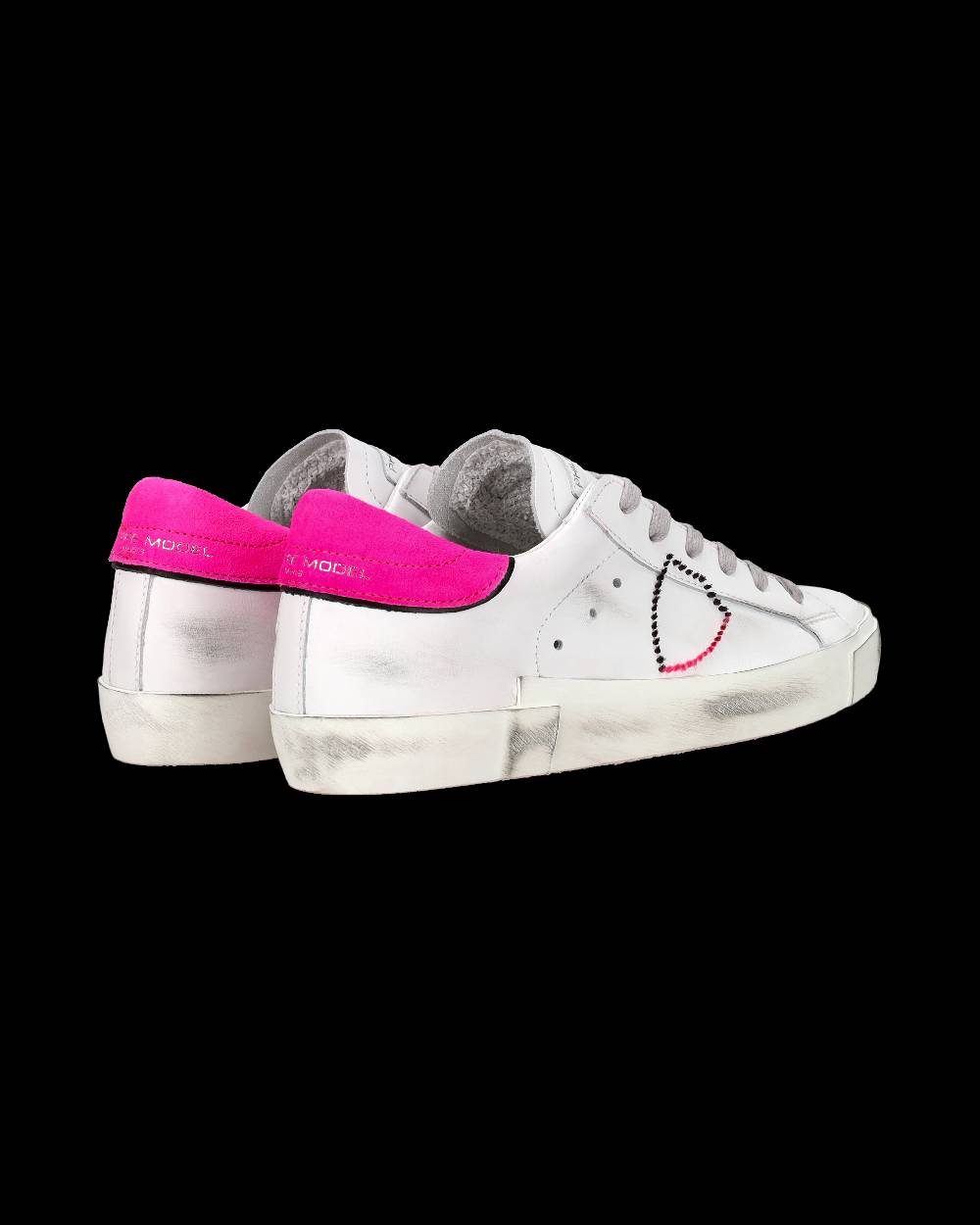 Philippe Model Sneaker Bassa PRSX Donna - Bianco E Fucsia