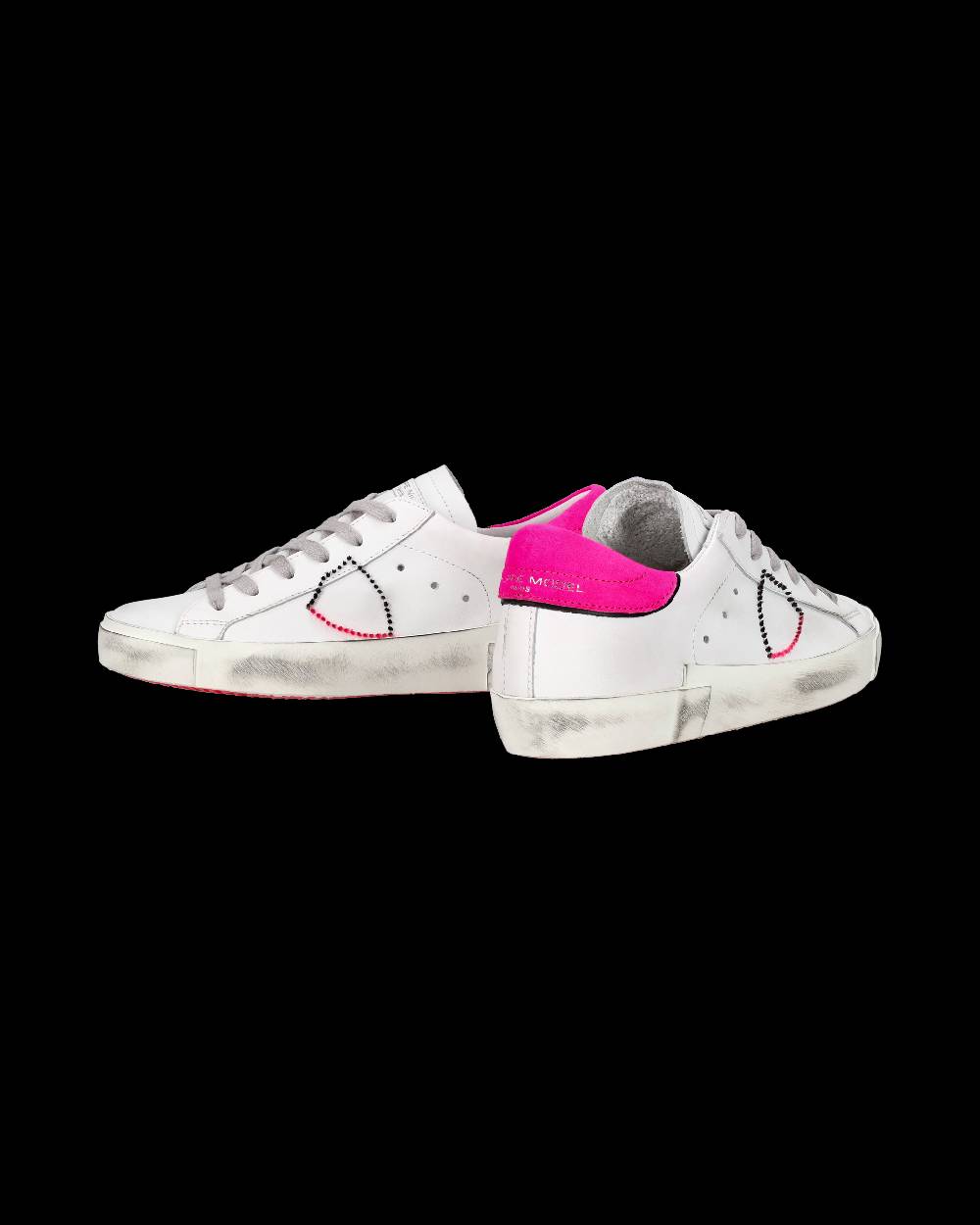 Philippe Model Sneaker Bassa PRSX Donna - Bianco E Fucsia