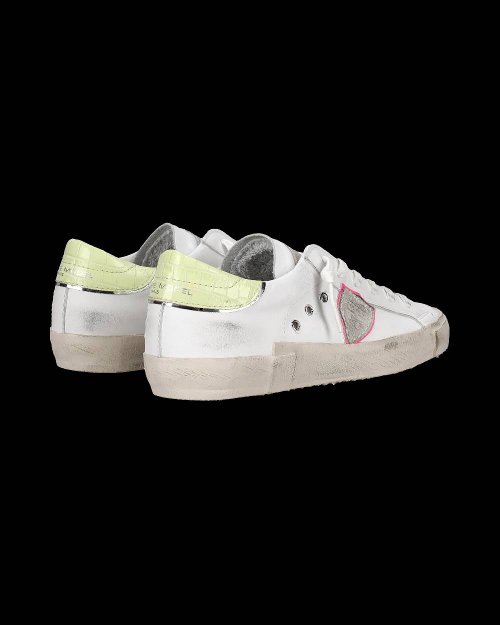 Philippe Model Sneaker Bassa PRSX Donna - Bianco E Giallo
