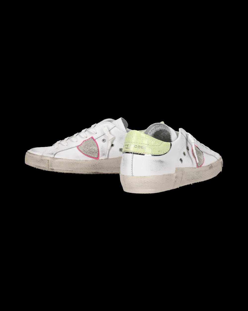 Philippe Model Sneaker Bassa PRSX Donna - Bianco E Giallo