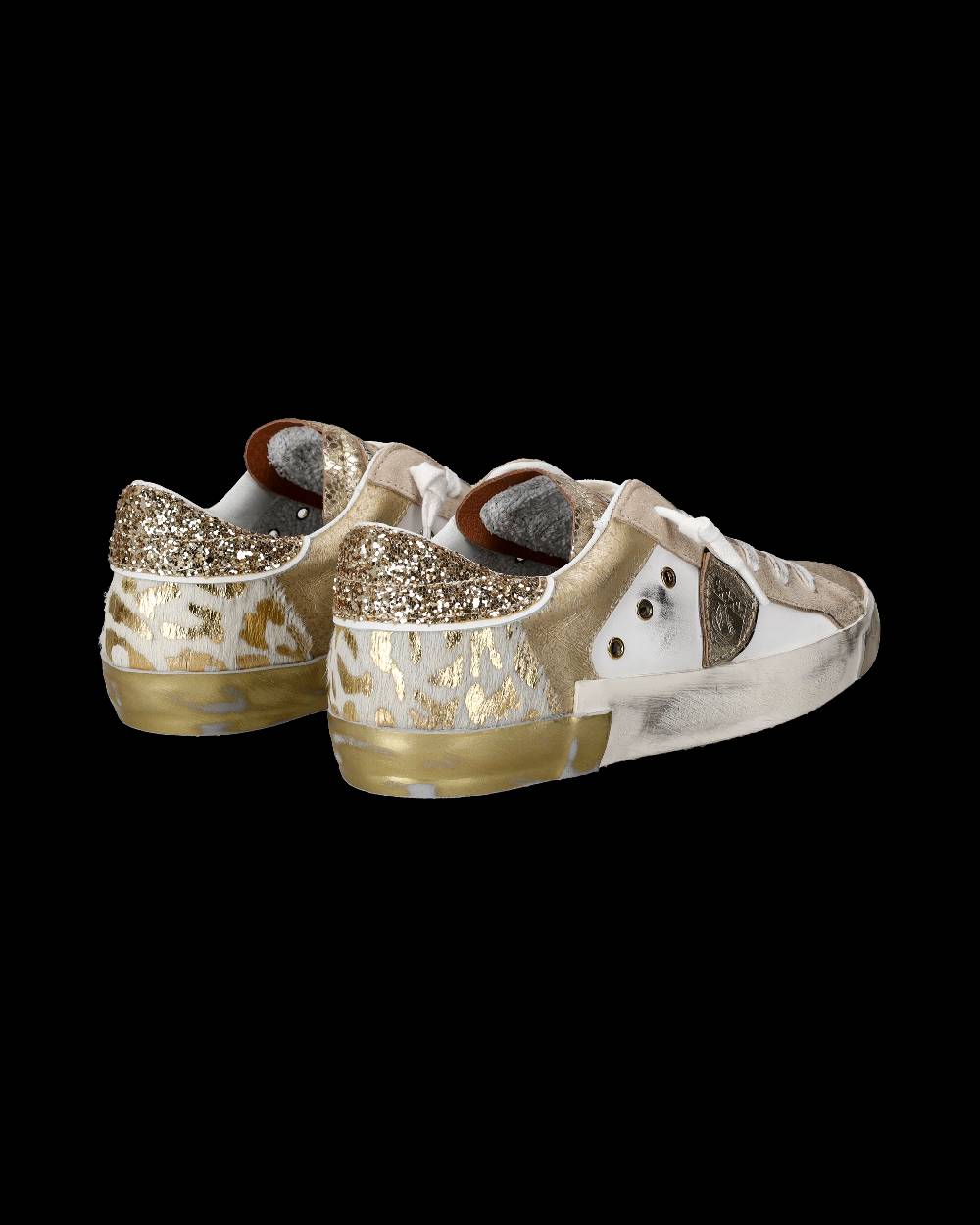 Philippe Model Sneaker Bassa PRSX Donna - Bianco E Oro