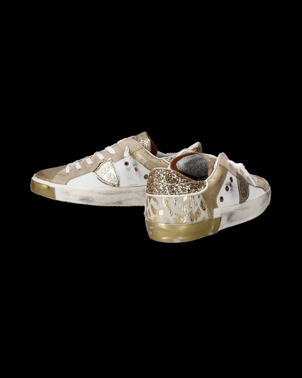 Philippe Model Sneaker Bassa PRSX Donna - Bianco E Oro