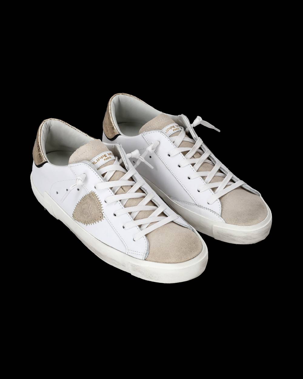 Philippe Model Sneaker bassa Prsx donna - bianco e oro