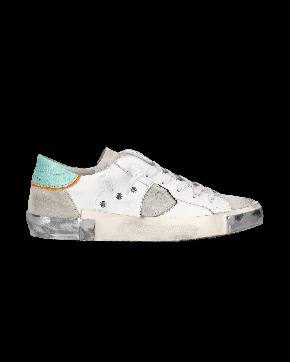 Philippe Model Sneaker Bassa PRSX Donna - Bianco E Verde Acqua