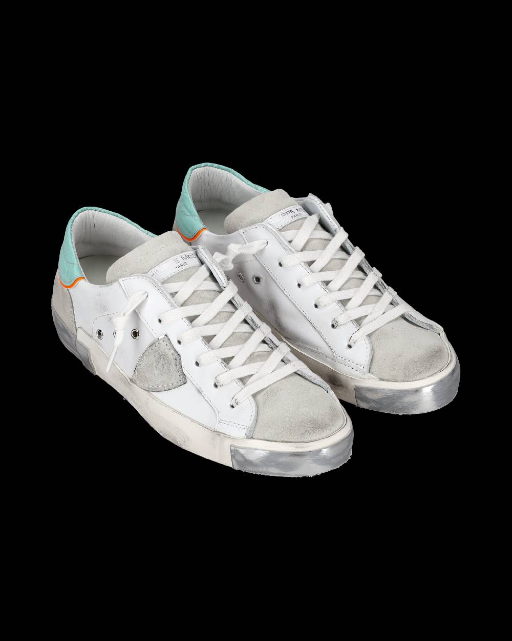Philippe Model Sneaker bassa PRSX donna - bianco e verde acqua