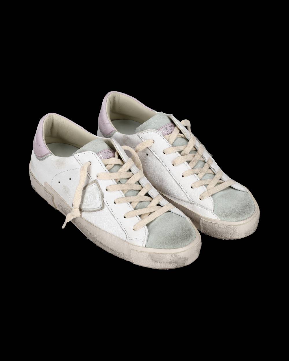 Philippe Model Sneaker bassa PRSX donna - bianco, verde acqua e rosa