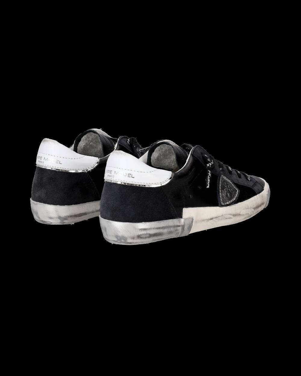 Philippe Model Sneaker Bassa Prsx Donna - Nero E Argento