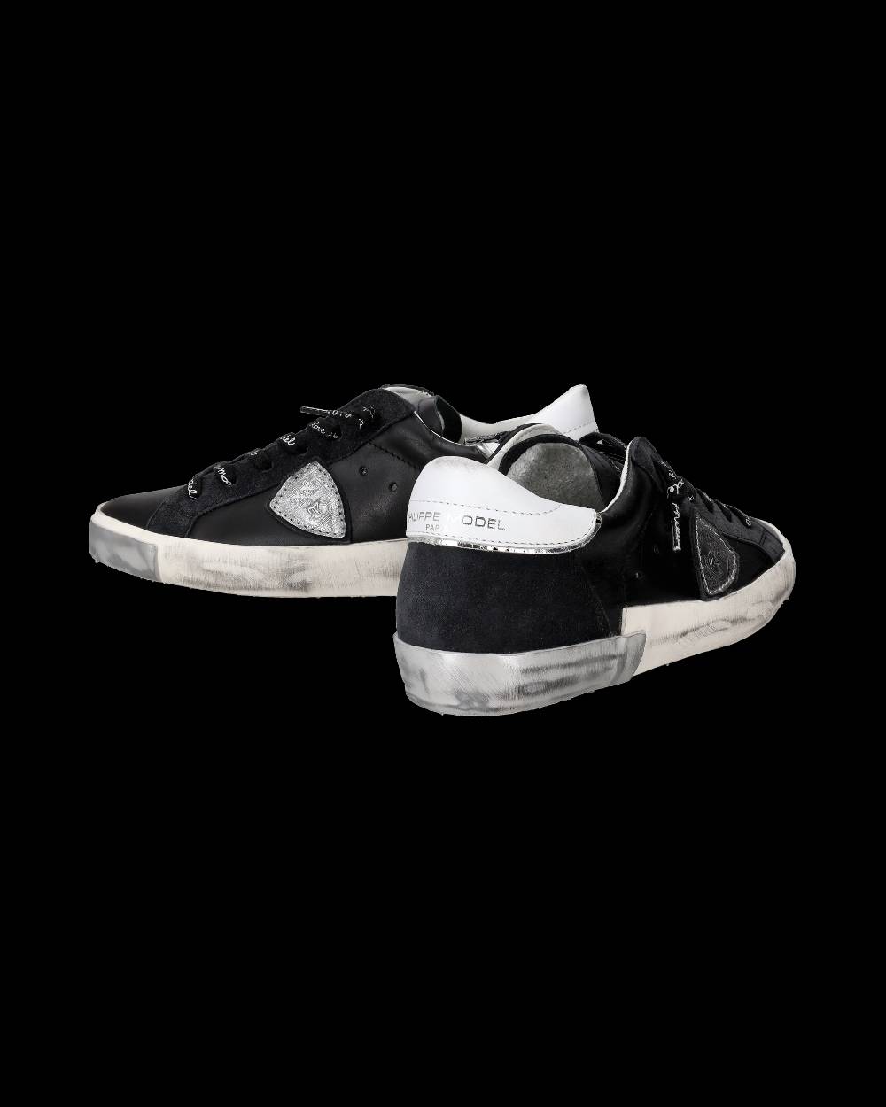 Philippe Model Sneaker Bassa Prsx Donna - Nero E Argento