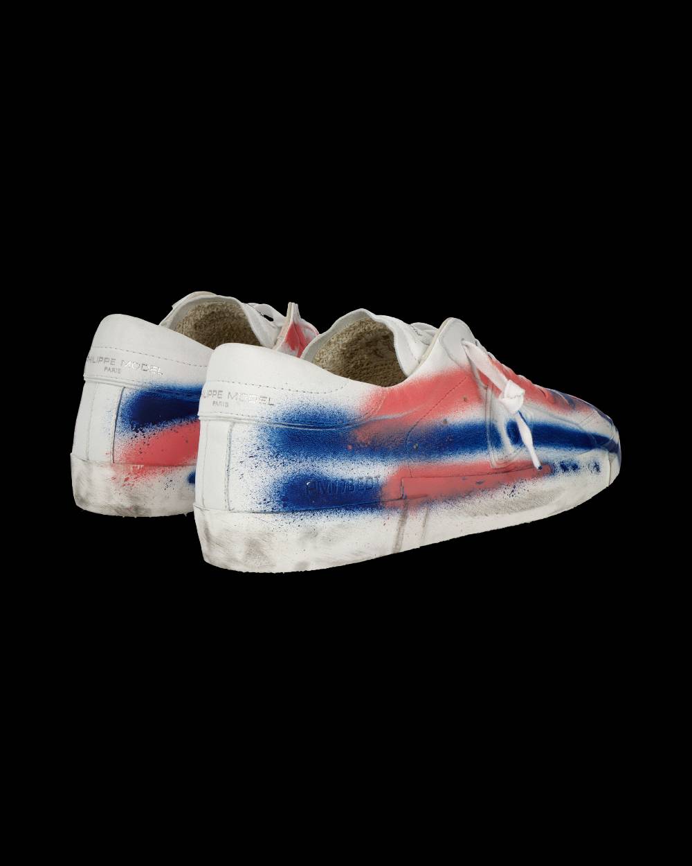 Philippe Model Sneaker Bassa PRSX Uomo - Bianco, Blu E Rosa