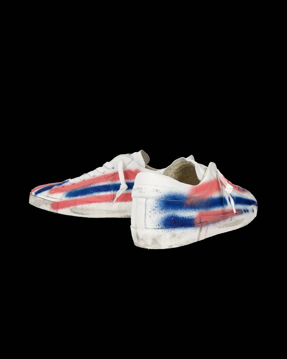 Philippe Model Sneaker Bassa PRSX Uomo - Bianco, Blu E Rosa