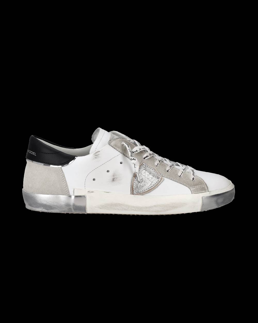 Philippe Model Sneaker Bassa Prsx Uomo - Bianco E Argento