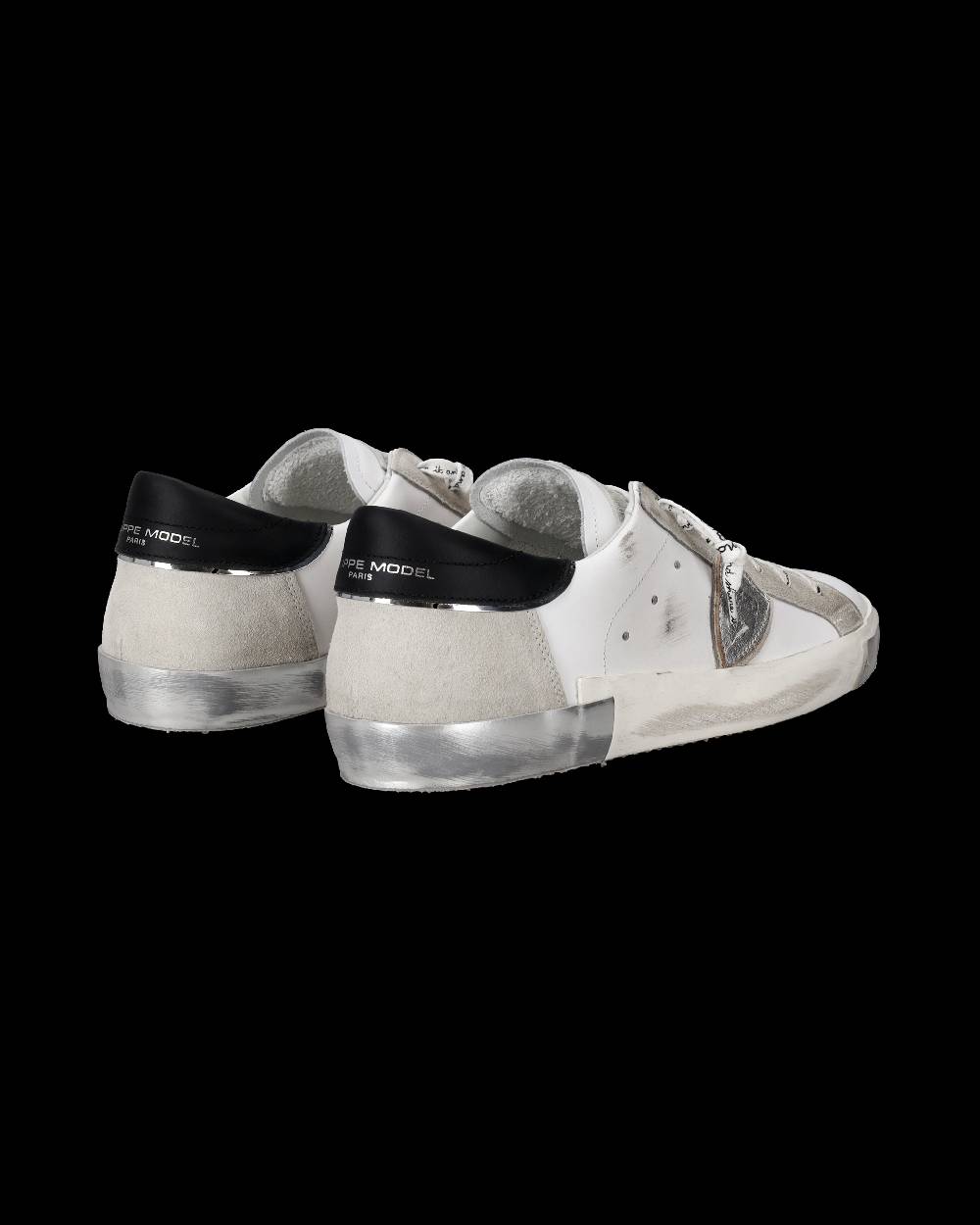 Philippe Model Sneaker Bassa Prsx Uomo - Bianco E Argento
