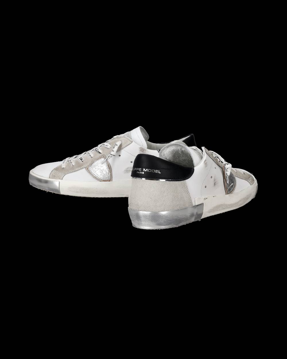 Philippe Model Sneaker Bassa Prsx Uomo - Bianco E Argento