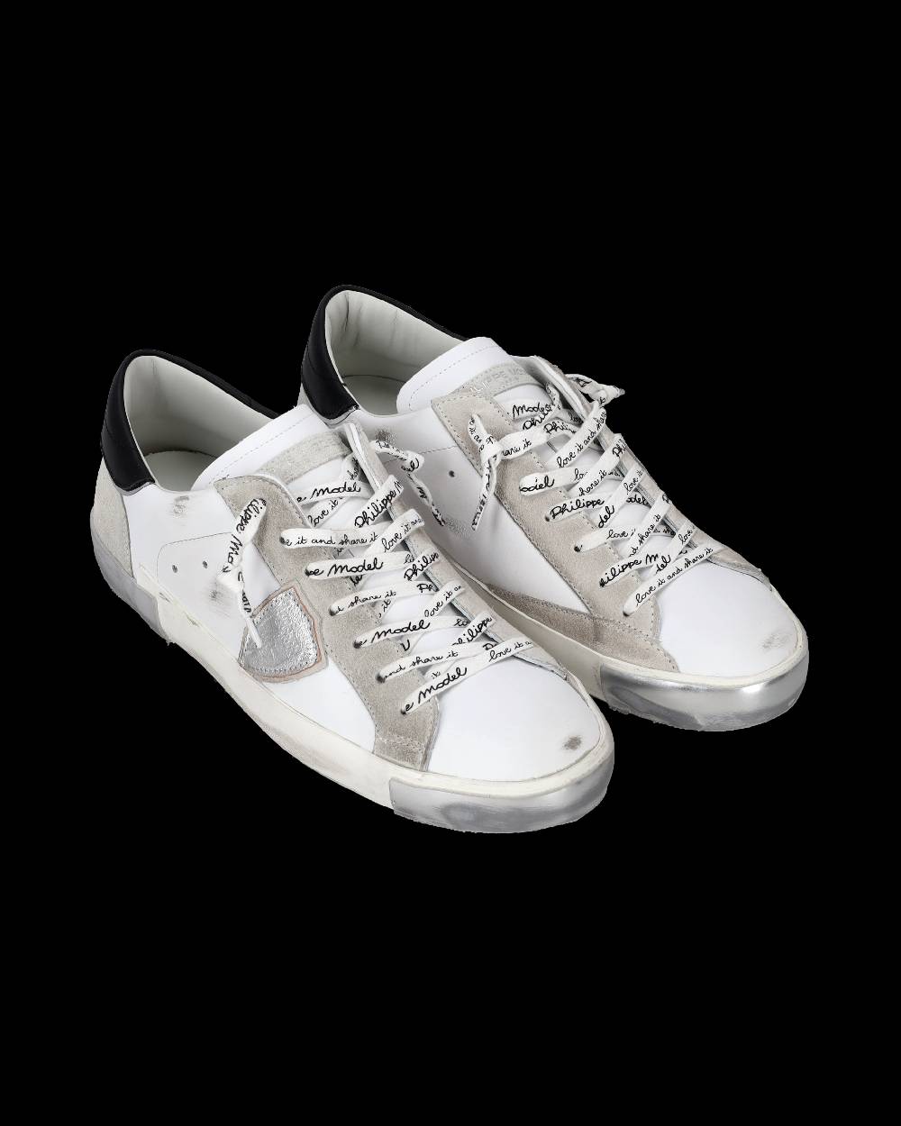 Philippe Model Sneaker bassa Prsx uomo - bianco e argento