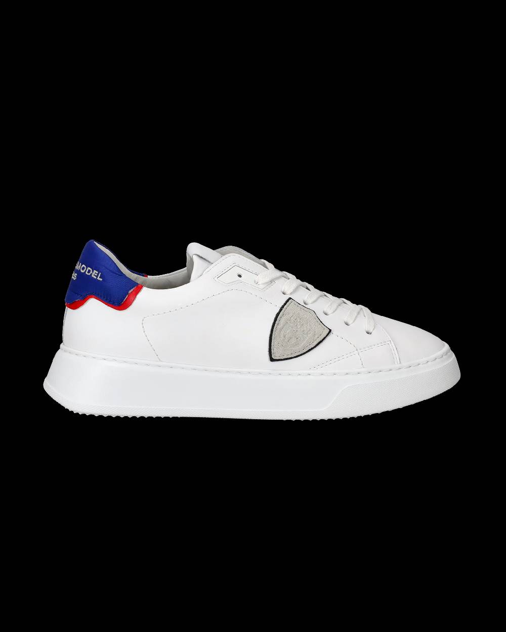 Philippe Model Sneaker Bassa Temple Uomo - Bianco, Rosso E Blu