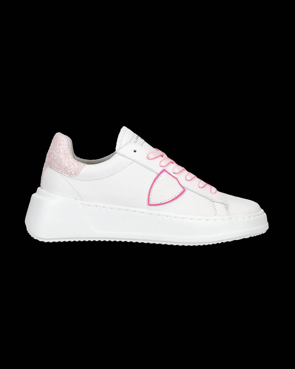 Philippe Model Sneaker Bassa Tres Temple - Bianco E Fucsia